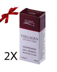 عرض قطعتين: كريم الكولاجين - 50 مل Sweety Collagen Total effect من سويتي