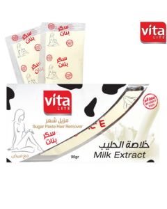 مزيل للشعر سكر بنات مع مبيض - من Vita Lite - بخلاصة الحليب