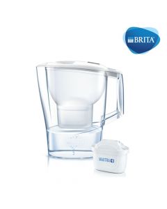 إبريق بلاستيكي لفلترة الماء + 4 غيارات BRITA Aluna Cool white frosted من بريتا